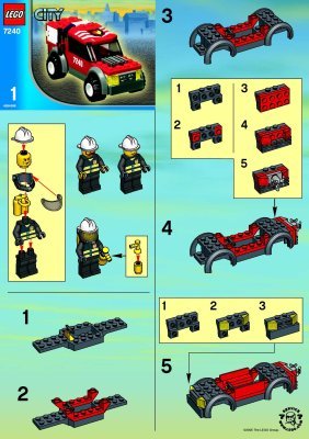 Bauanleitungen LEGO - 7240 - Fire Station: Page 1