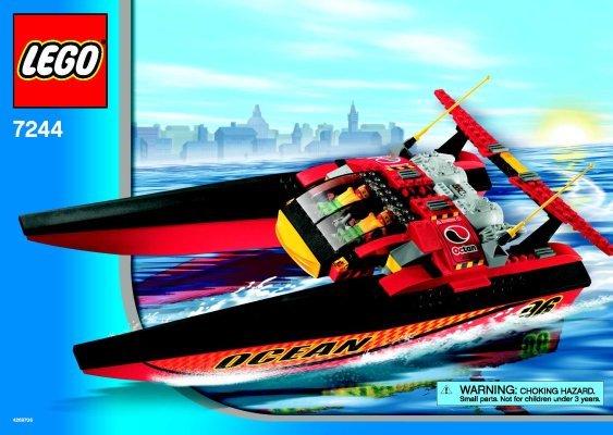 Bauanleitungen LEGO - 7244 - Speedboat: Page 1