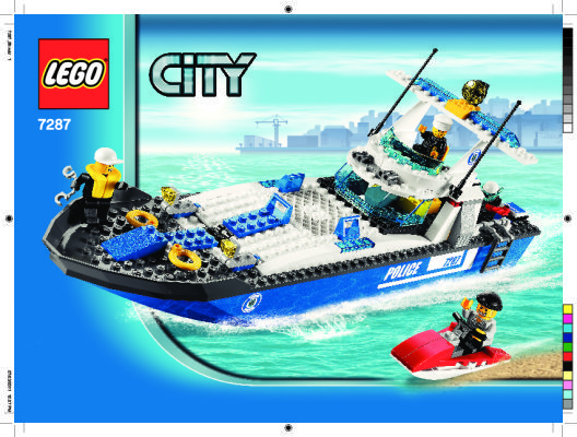 Bauanleitungen LEGO - 7287 - Police Boat: Page 1