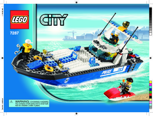 Bauanleitungen LEGO - 7287 - Police Boat: Page 1