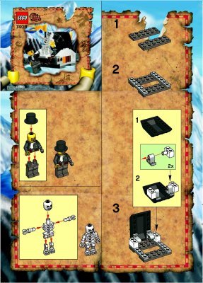 Bauanleitungen LEGO - 7409 - Secret of the Tomb: Page 1