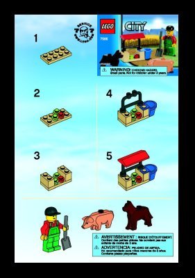 Bauanleitungen LEGO - 7566 - Farmer: Page 1