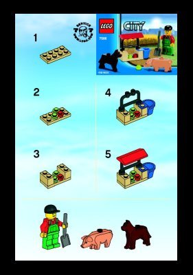 Bauanleitungen LEGO - 7566 - Farmer: Page 1