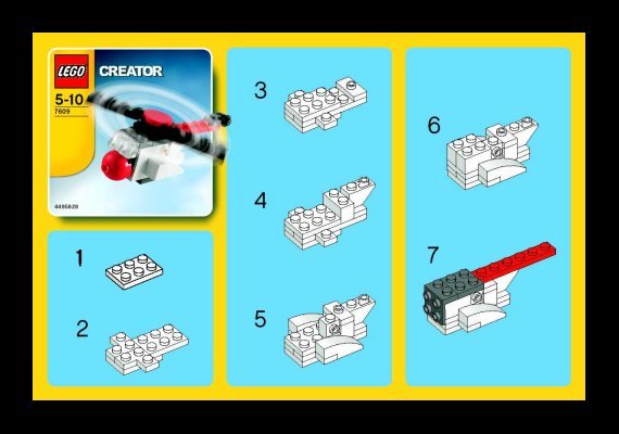 Bauanleitungen LEGO - 7609 - Rescue Chopper: Page 1