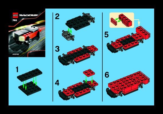 Bauanleitungen LEGO - 7612 - Muscle Car: Page 1