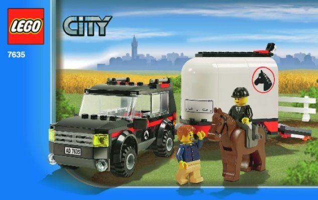 Bauanleitungen LEGO - 7635 - 4WD with Horse Trailer: Page 1