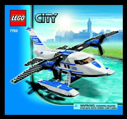 Bauanleitungen LEGO - 7723 - Police Pontoon Plane: Page 1