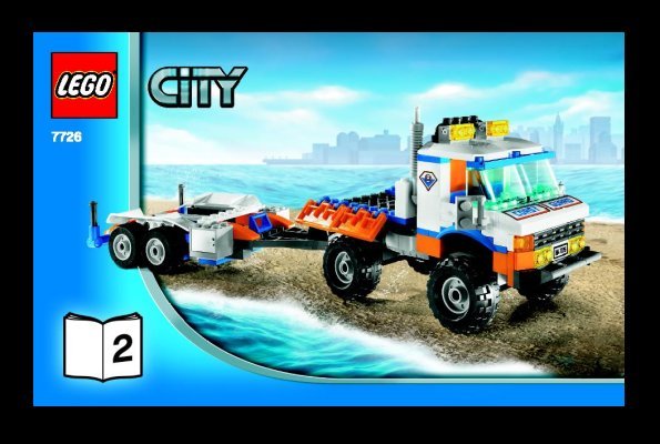 Bauanleitungen LEGO - 7726 - Coast Guard Truck with Speed Boat: Page 1