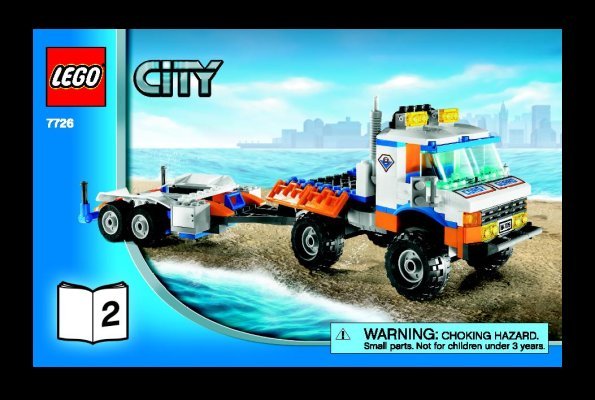 Bauanleitungen LEGO - 7726 - Coast Guard Truck with Speed Boat: Page 1