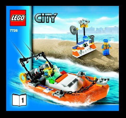 Bauanleitungen LEGO - 7726 - Coast Guard Truck with Speed Boat: Page 1