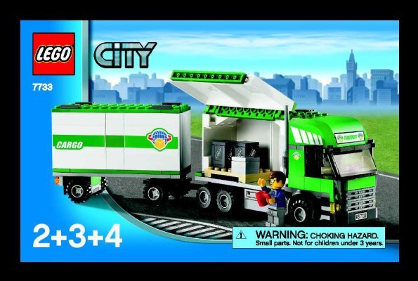 Bauanleitungen LEGO - 7733 - Cargo Truck & Forklift: Page 1