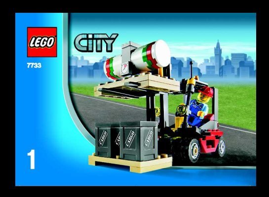 Bauanleitungen LEGO - 7733 - Cargo Truck & Forklift: Page 1