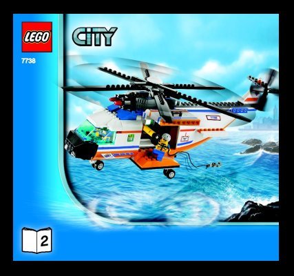 Bauanleitungen LEGO - 7738 - Coast Guard Helicopter & Life Raft: Page 1