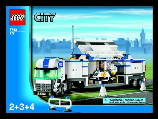 Bauanleitungen LEGO - 7743 - Police Command Center: Page 1