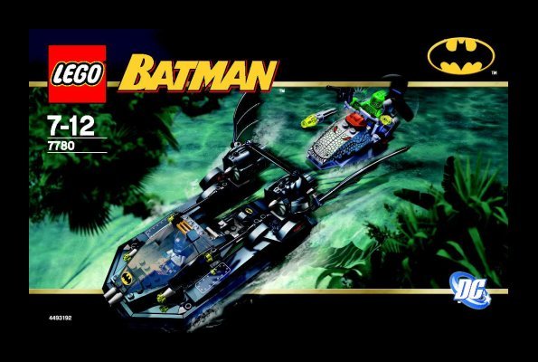 Bauanleitungen LEGO - 7780 - The Batboat™: Hunt for Killer Croc™: Page 1