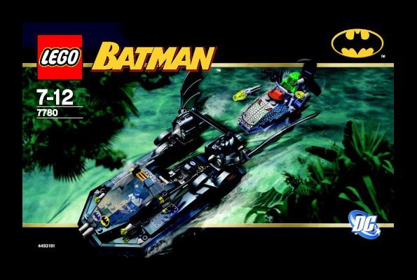 Bauanleitungen LEGO - 7780 - The Batboat™: Hunt for Killer Croc™: Page 1