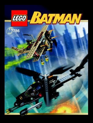 Bauanleitungen LEGO - 7786 - The Batcopter™: The Chase for Scarecrow: Page 1