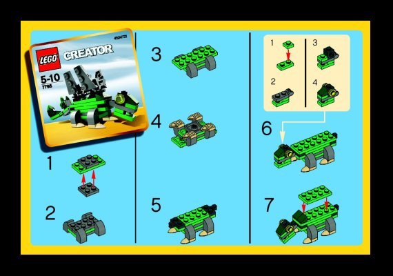 Bauanleitungen LEGO - 7798 - Stegosaurus: Page 1