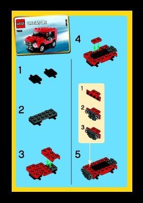 Bauanleitungen LEGO - 7803 - Jeep: Page 1