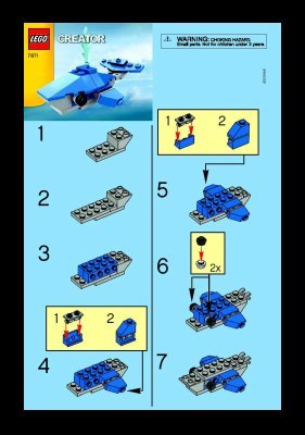 Bauanleitungen LEGO - 7871 - Whale: Page 1