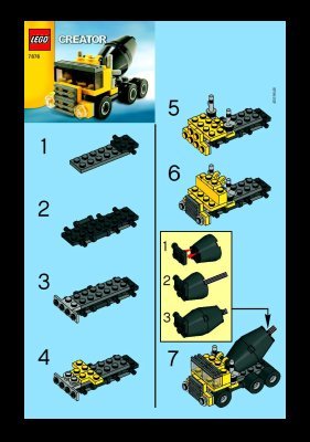 Bauanleitungen LEGO - 7876 - Cement Truck: Page 1