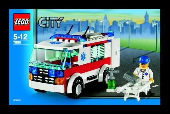 Bauanleitungen LEGO - 7890 - Ambulance: Page 1