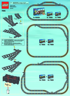 Bauanleitungen LEGO - City - 7895 - Weichen: Page 1