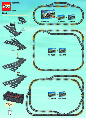 Bauanleitungen LEGO - City - 7895 - Weichen: Page 1