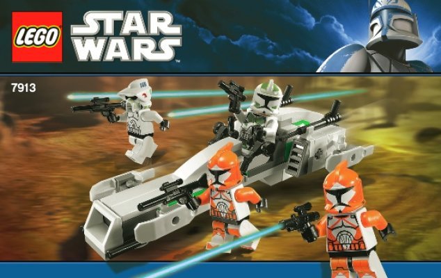 Bauanleitungen LEGO - 7913 - Clone Trooper™ Battle Pack: Page 1