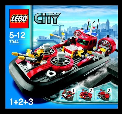 Bauanleitungen LEGO - 7944 - Fire Hovercraft: Page 1