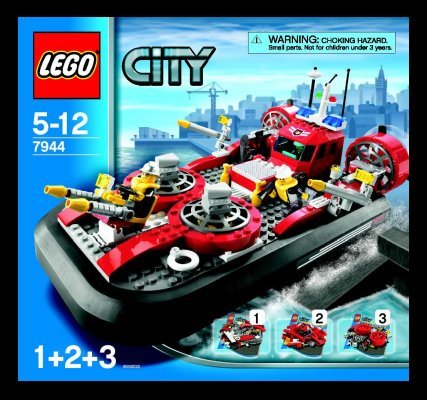 Bauanleitungen LEGO - 7944 - Fire Hovercraft: Page 1