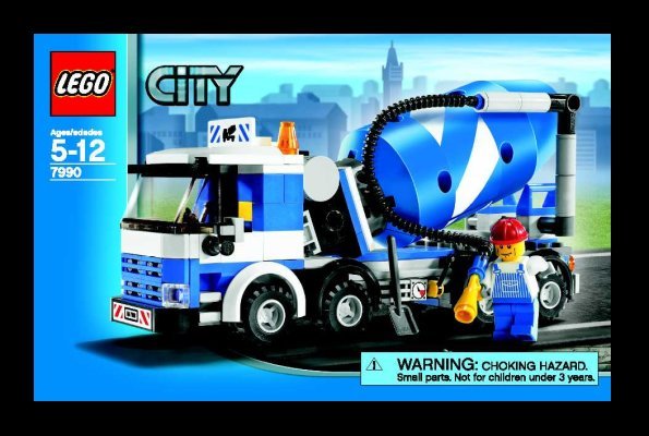 Bauanleitungen LEGO - 7990 - Cement Mixer: Page 1