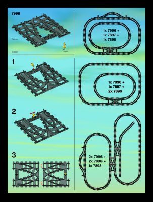 Bauanleitungen LEGO - 7996 - Train Rail Crossing: Page 1