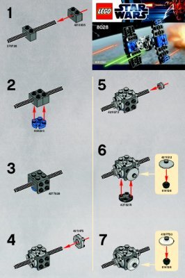 Bauanleitungen LEGO - 8028 - Mini TIE-Fighter: Page 1