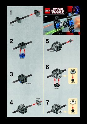 Bauanleitungen LEGO - 8028 - Mini TIE-Fighter: Page 1