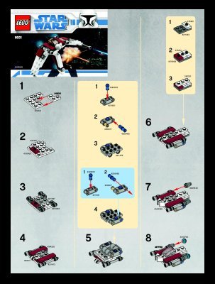 Bauanleitungen LEGO - 8031 - Mini V-19 Torrent: Page 1