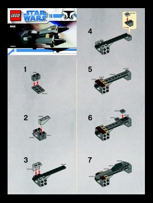 Bauanleitungen LEGO - 8033 - General Grievous Starfighter ¿: Page 1