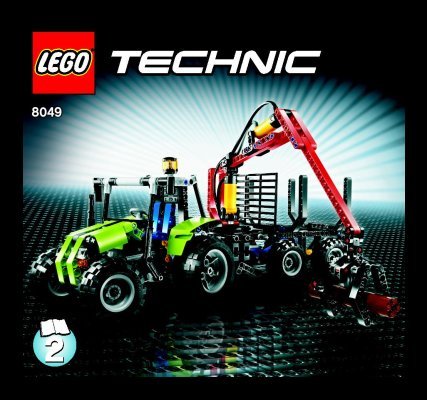 Bauanleitungen LEGO - 8049 - Tractor with Log Loader: Page 1