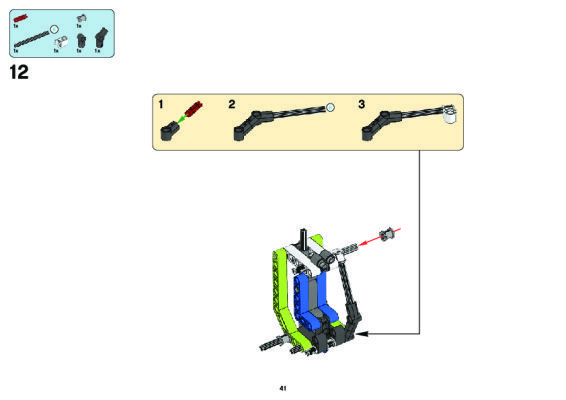 Bauanleitungen LEGO - 8049 - Tractor with Log Loader: Page 1