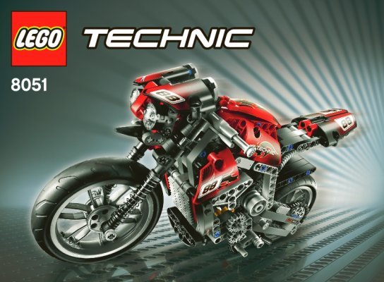 Bauanleitungen LEGO - 8051 - Motorbike: Page 1