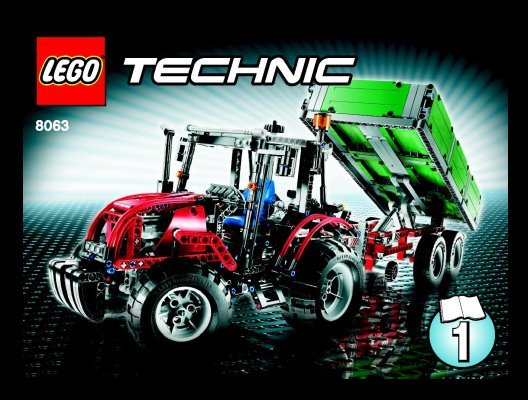 Bauanleitungen LEGO - 8063 - Tractor with Trailer: Page 1