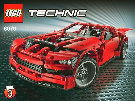 Bauanleitungen LEGO - 8070 - Supercar: Page 1