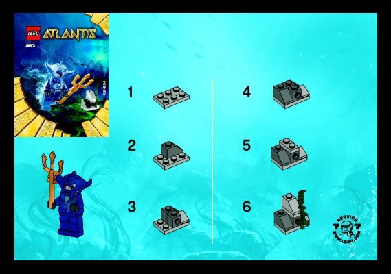 Bauanleitungen LEGO - 8073 - Manta Warrior: Page 1