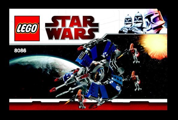 Bauanleitungen LEGO - 8086 - Droid Tri-Fighter™: Page 1