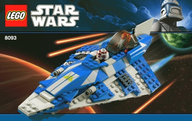 Bauanleitungen LEGO - 8093 - Plo Koon's Jedi Starfighter™: Page 1