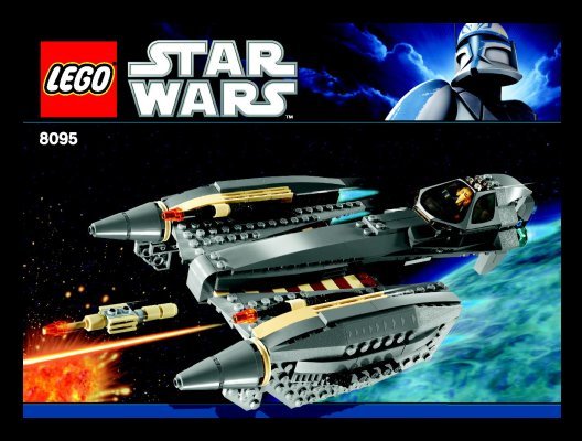 Bauanleitungen LEGO - 8095 - General Grievous' Starfighter™: Page 1