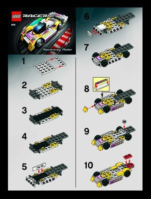 Bauanleitungen LEGO - 8131 - Raceway Rider: Page 1