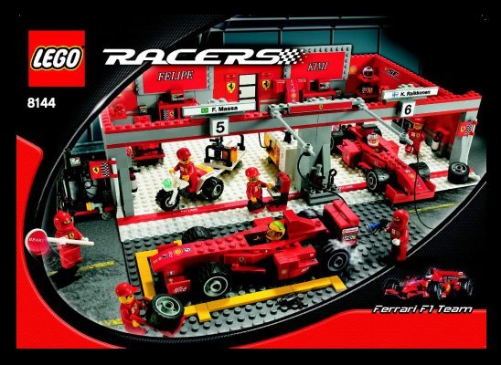 Bauanleitungen LEGO - 8144 - Ferrari F1 Team: Page 1