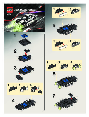 Bauanleitungen LEGO - 8149 - Midnight Streak: Page 1