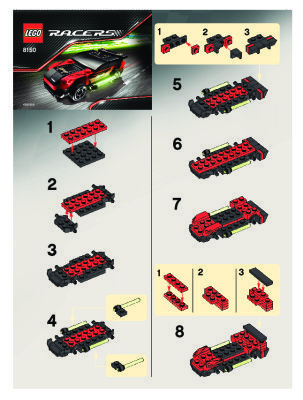 Bauanleitungen LEGO - 8150 - ZX Turbo: Page 1